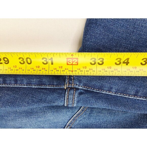 Gap 1969 Size 12 Regular Womens 31X32 Authentic Flare Blue Denim 5 Pocket Jeans - Picture 7 of 12